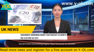 Y-OL TV - UK NEWS - 23-04-24 - Government borrowing higher than forecast as doubts raised over pre-election tax cuts